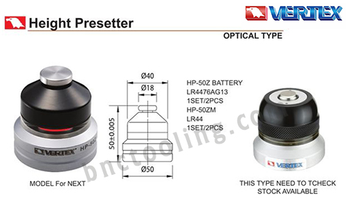 VERTEX,Heigt Presetter,HP-50Z/HP-50ZM