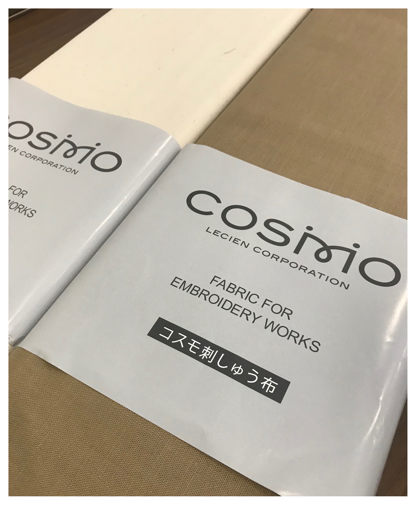 Cosmo ผ้าปัก fabric for embroidery work (ราคาต่อ 1หลา)
