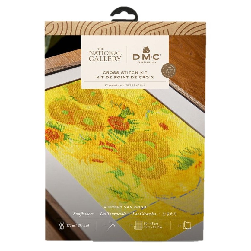 ภาพปักครอสติช SUNFLOWERS โดยศิลปิน Vincent van Gogh (BL1063/RE/71)