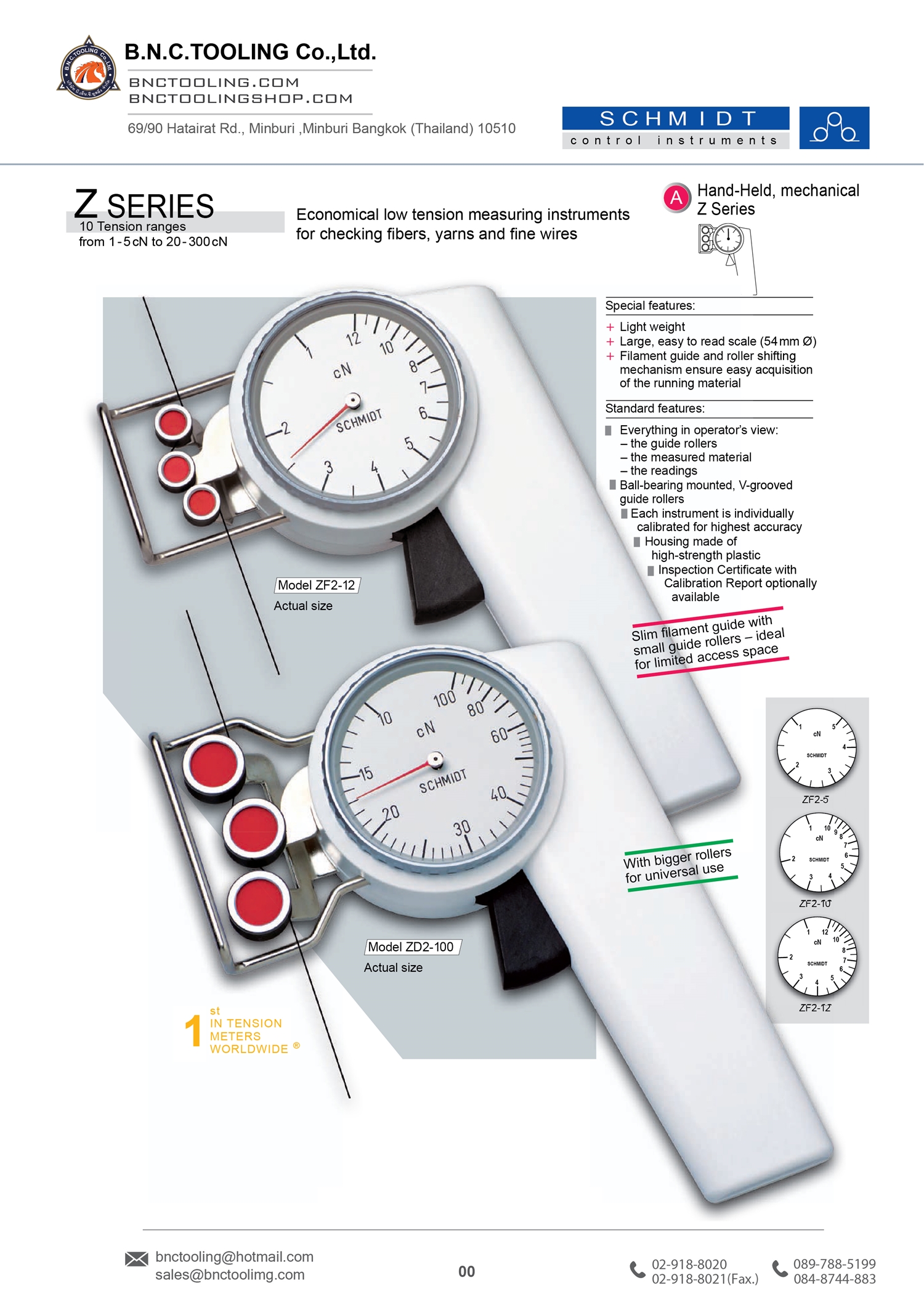 SCHMIDT,Economical low tension measuring instruments,ZF2