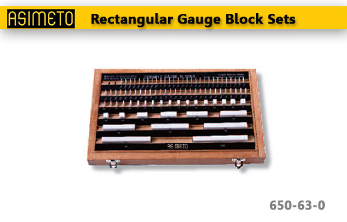 ASIMETO,P161,Rectangular Gauge Block Sets,650-51-0