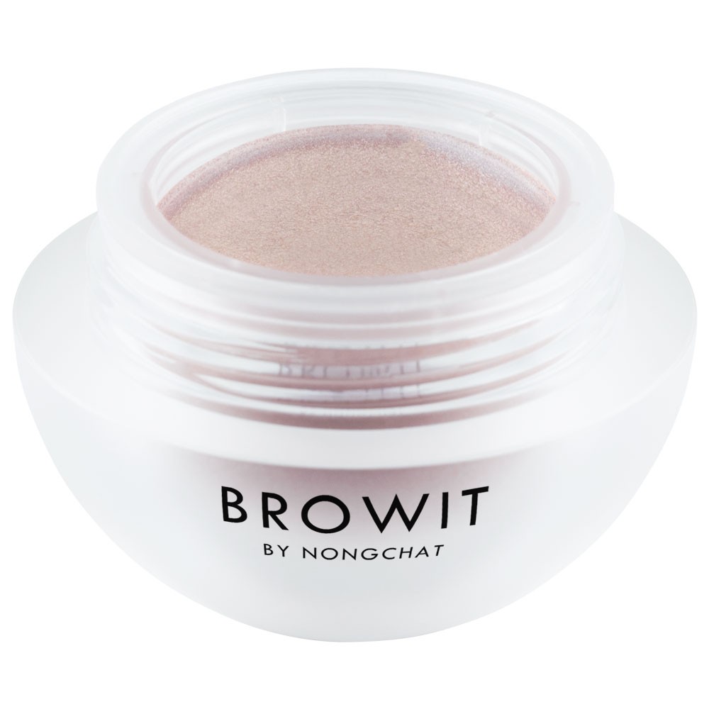 Browit Eyeshadow Base #01 LIGHT PEARL บราวอิท น้องฉัตร อายแชโดว์เบส เนื้อมุก 5g เบสทาตาน้องฉัตร กันน้ำ ติดทน ดูมีมิติ สี 01 LIGHT PEARL สีขาวมุกประกายชมพู