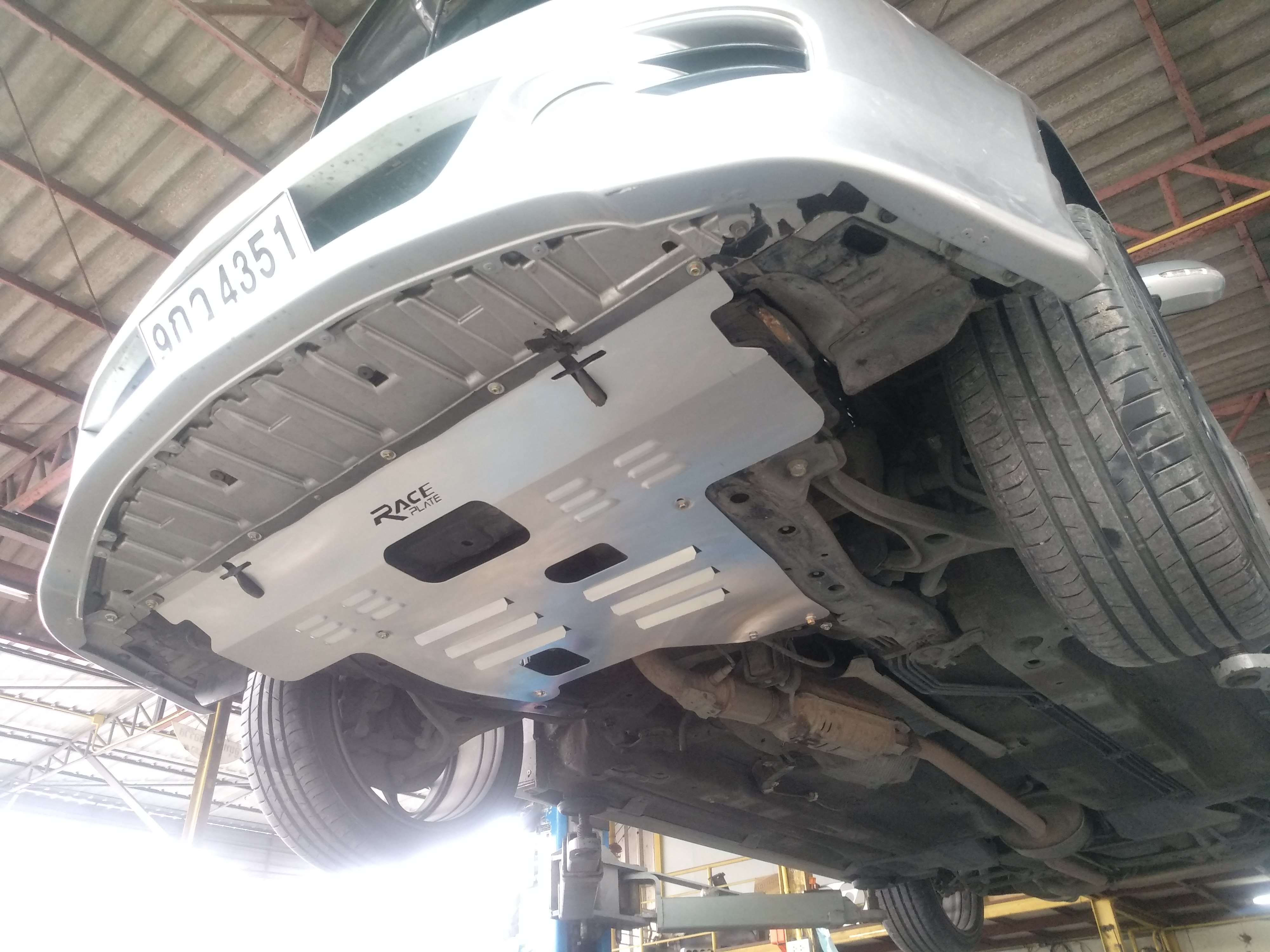 แผ่นปิดใต้ห้องเครื่องอลูมิเนียม Honda Accord Euro R Cl7 Raceplate_Undertray