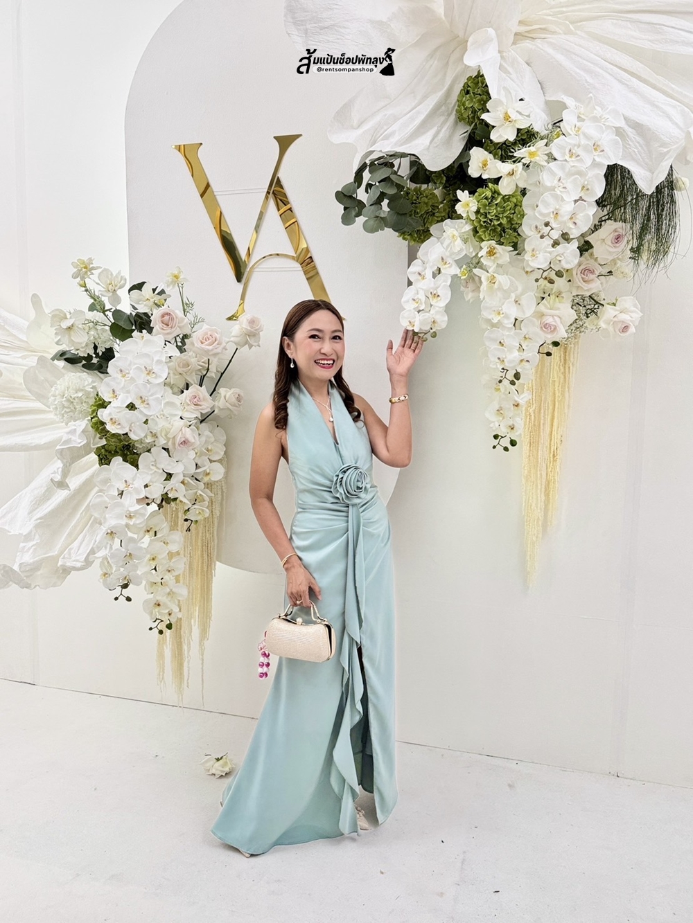ชุดเพื่อนเจ้าสาว ชุดไปงานแต่งงาน ธีมงานสีเขียวพาสเทล งานแต่งงานธีมสีเขียวพาสเทล