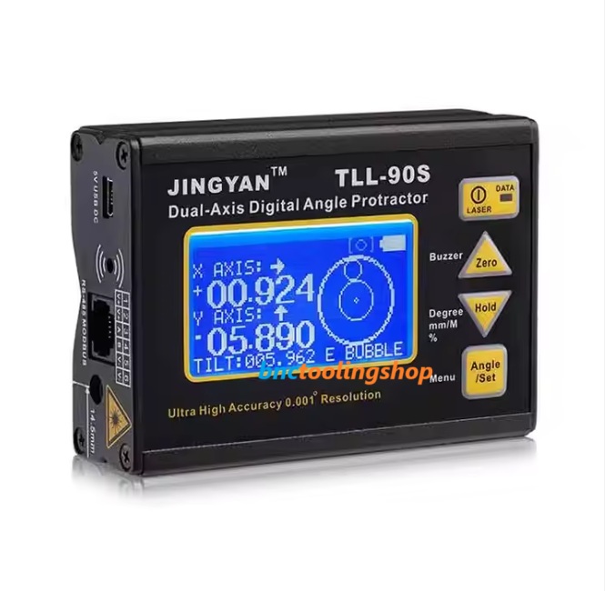 TLL-90S, Super High Precision laser level, LCD Display Angle Meter 0.005, Professional Dual-axis Digital Laser Level Inclinometer.,Brand : JINGYAN, Model: TLL-90S