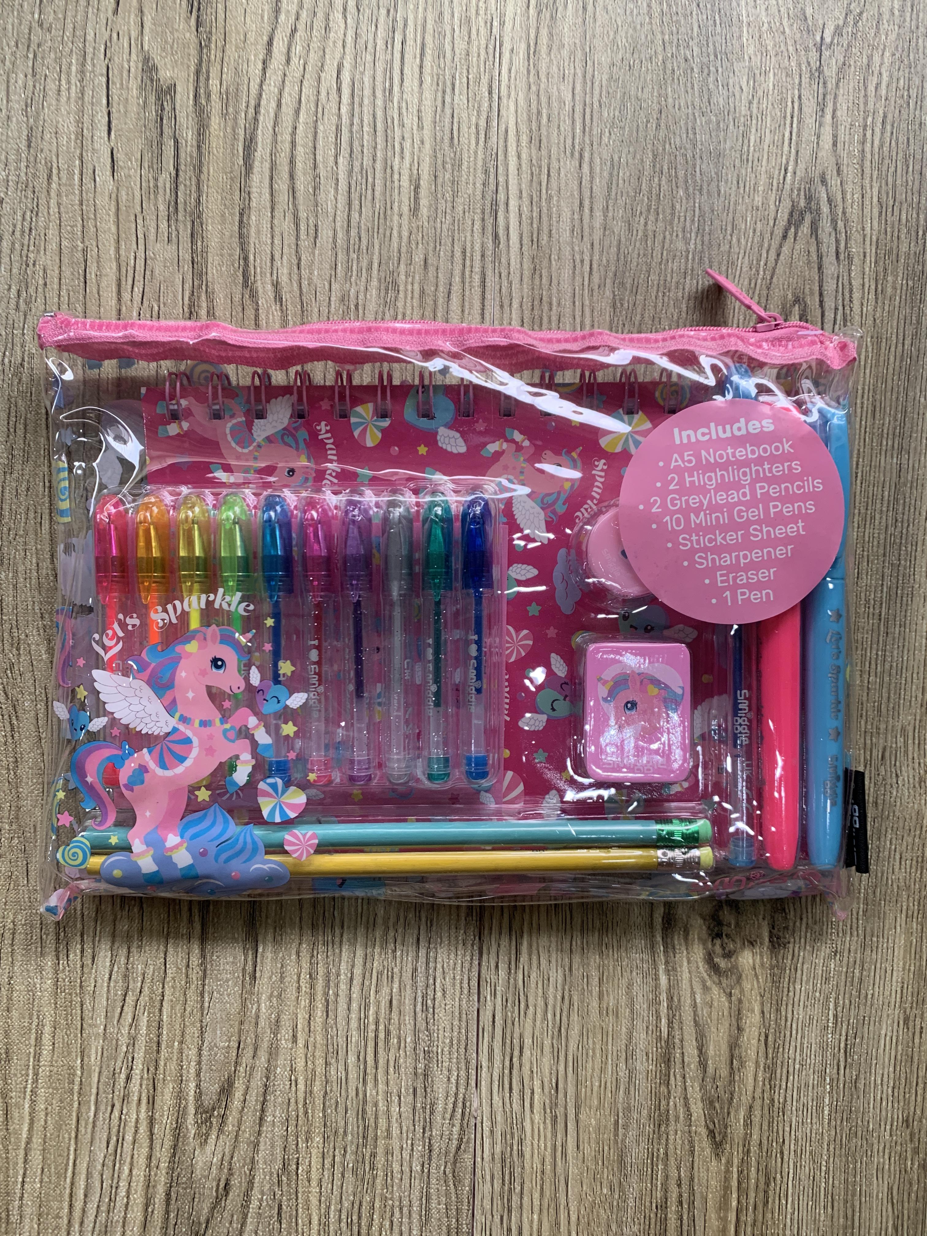 เซ็ต สมุด สี เครื่องเขียน Smiggle Essentials A5 Stationery Kit- Icons โพนี่