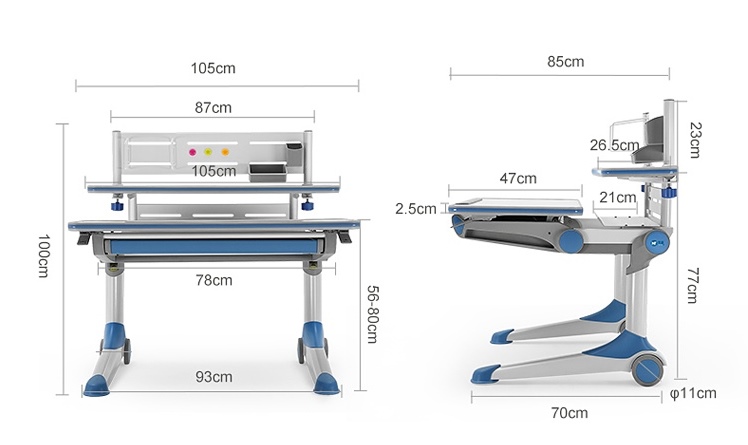 โต๊ะเขียนหนังสือเด็ก Smart Kids Model SMT2 (Good for Health)