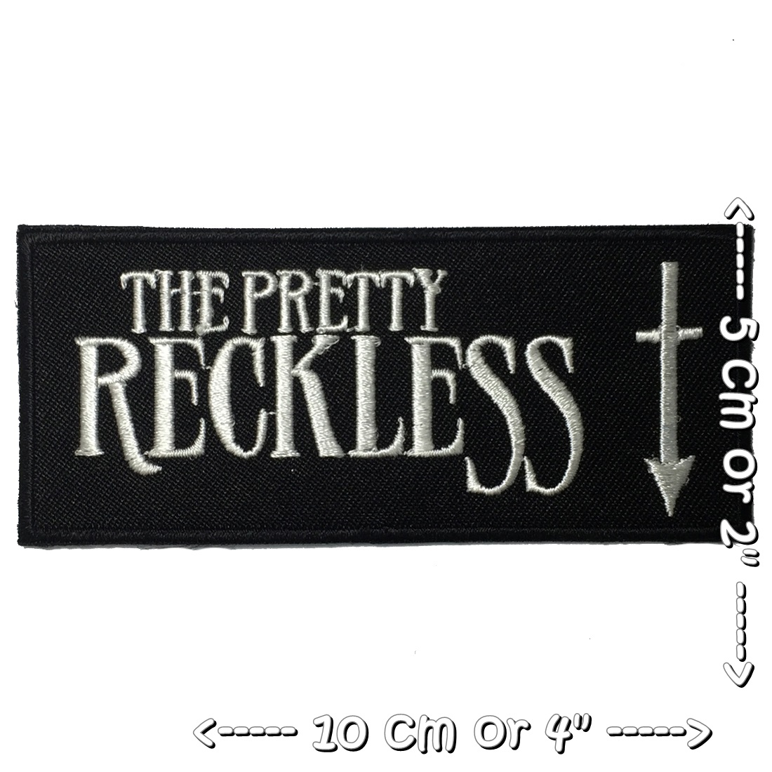 Pretty Reckless ตัวรีดติดเสื้อ อาร์มรีด อาร์มปัก ตกแต่งเสื้อผ้า หมวก กระเป๋า แจ๊คเก็ตยีนส์ Rock Iron on Embroidered Patch