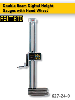 ASIMETO,P84,Double Beam Digital Height Gauges with Hand Wheel,627-12-0
