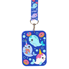 ป้ายห้อยคอ Smiggle Whirl- Bus Pass Lanyard- fish