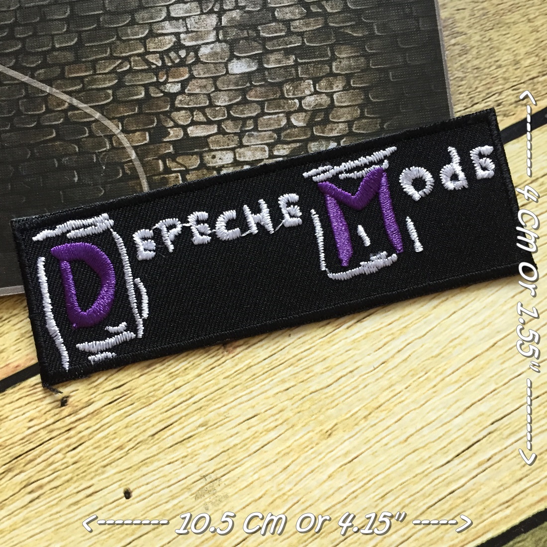 Depeche Mode วงดนตรี ร็อค เฮฟวี่เมทัล พังค์ ตัวรีดแบบปัก อาร์มปัก ตัวรีดติดเสื้อ ตัวรีด ติดกระเป๋า ติดหมวก ติดแจ๊คเก็ต Rock Iron on Embroidered Patch