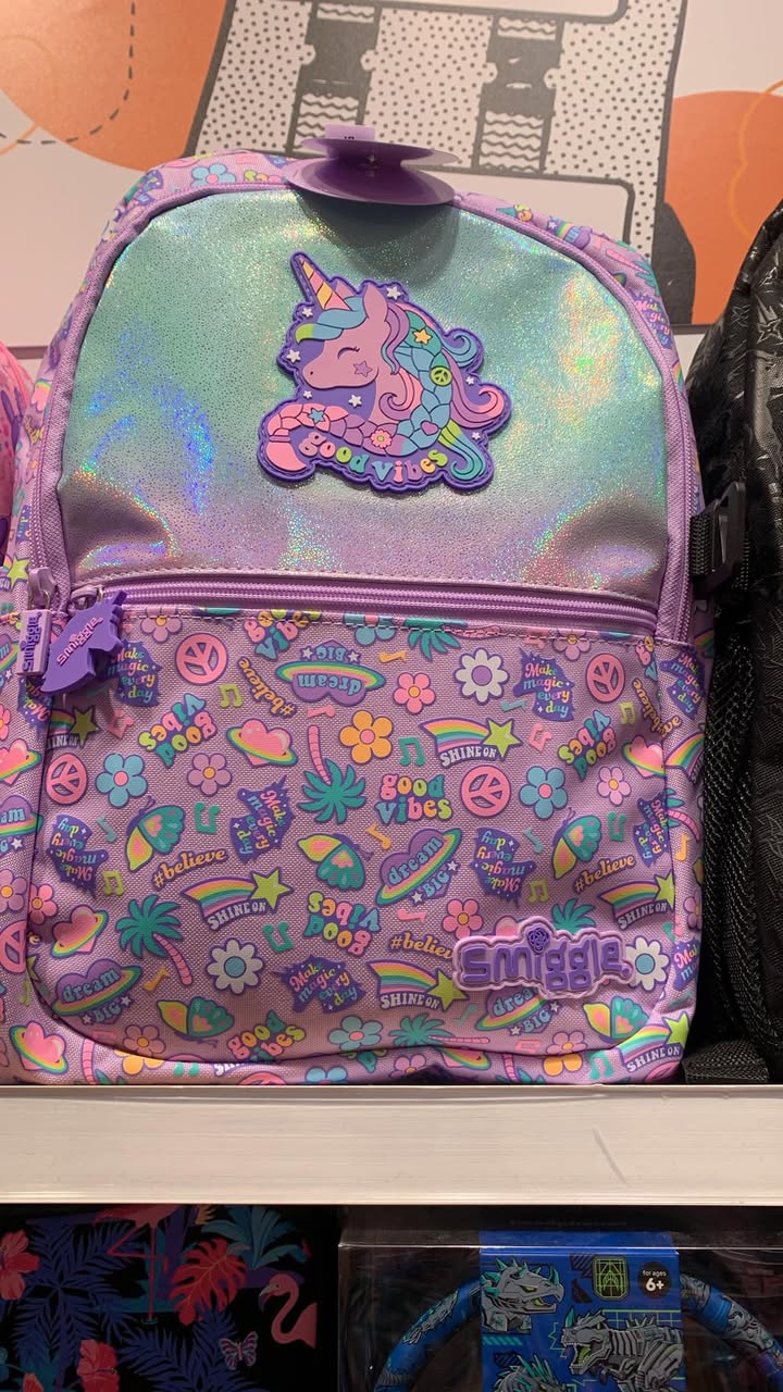กระเป๋าสะพาย เป้ smiggle Backpack- - ม่วง ยูนิ