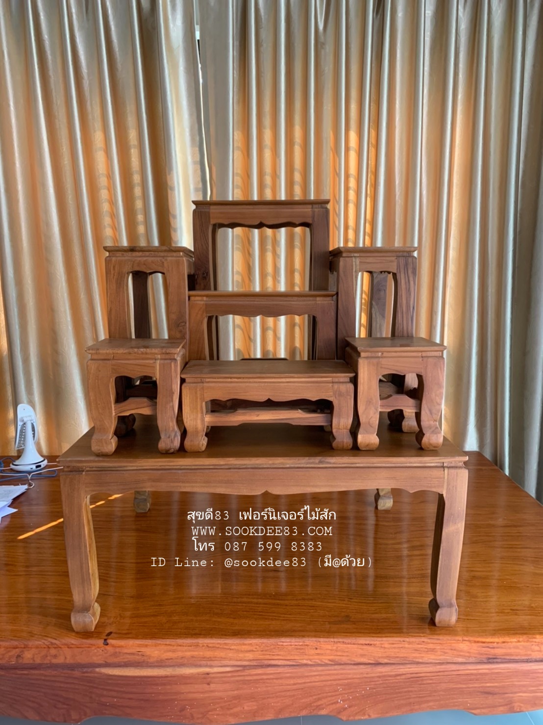 โต๊ะหมู่บูชา หมู่ 7 x 7 นิ้ว