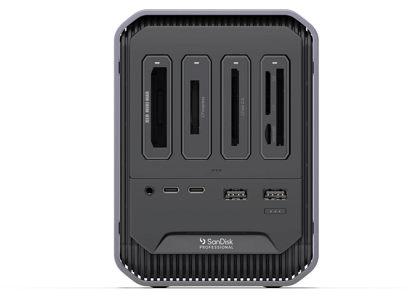 PRO-DOCK 4 (SDPD14F-0000-SBAAD) PRO-READER Docking station 2x Thunderbolt 3 ports, 2x USB-C 3.2 gen 2 SanDisk Professional ประกัน 3 ปี