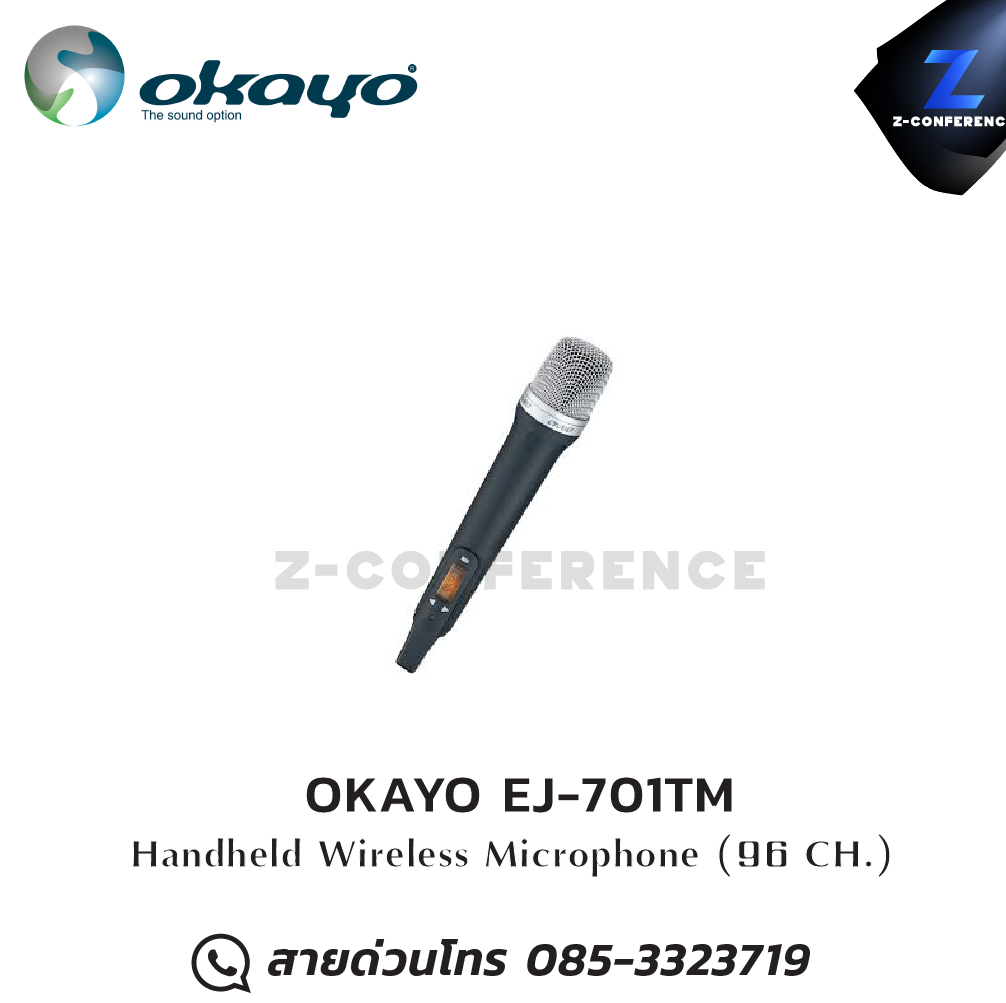 OKAYO EJ-701TM ไมโครโฟนไร้สายแบบมือถือ ชุดทัวร์ไกด์ , tour guide , wireless guide , ชุดบรรยายไร้สาย