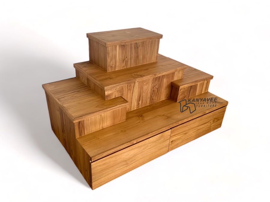 โต๊ะหมู่บูชาโมเดิร์นไม้สัก