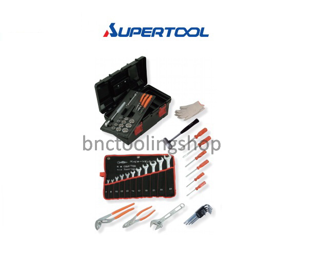 เครื่องมือชุดพร้อมหีบเครื่องมือ (48 ชิ้น/ชุด),Tool Set (Standard Set) For Professional use,Supertool,S56500N