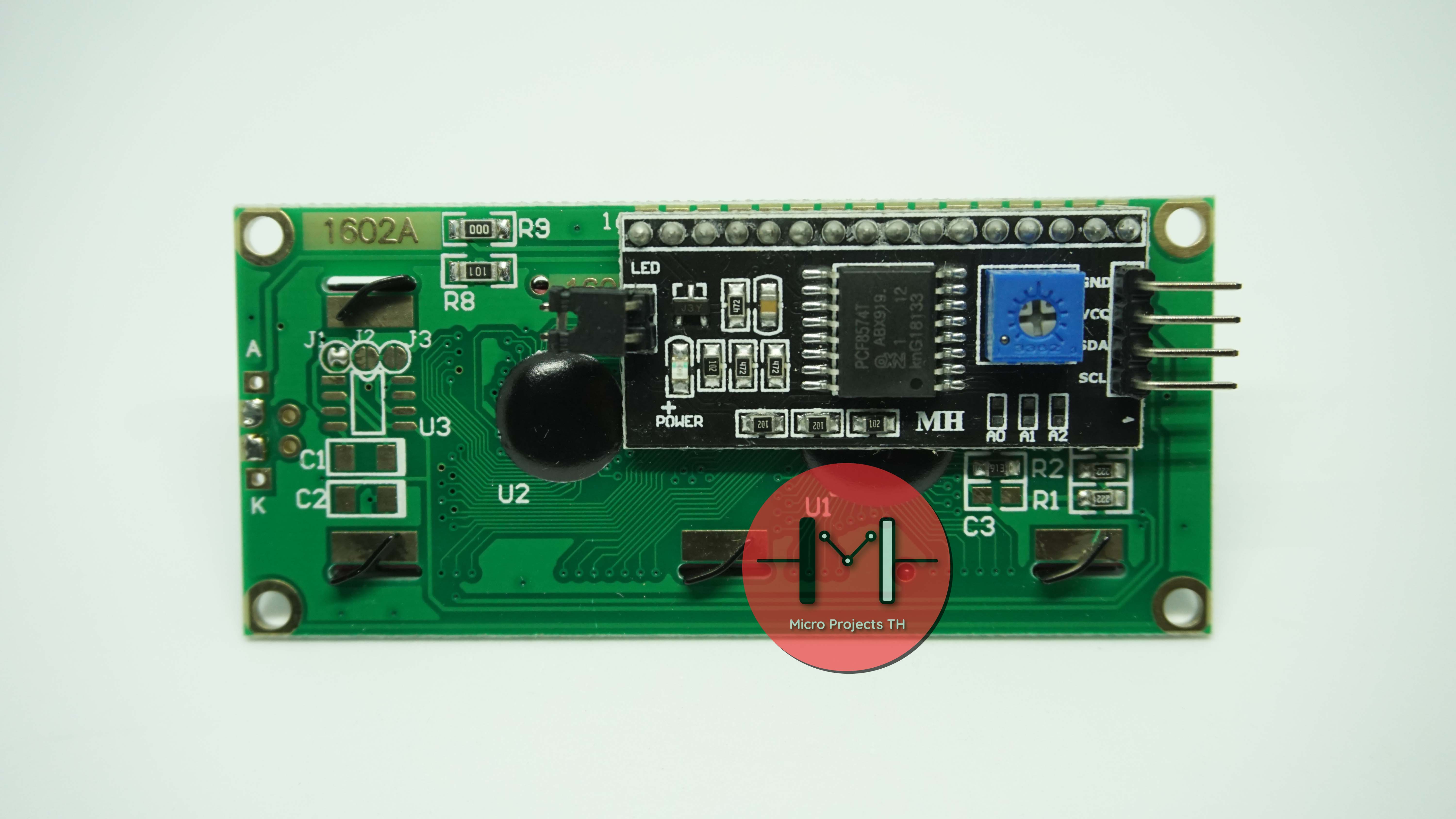 LCD 1602 (Blue Screen) โมดูลจอแสดงผล 16x2 อักขระ พร้อม I2C Module