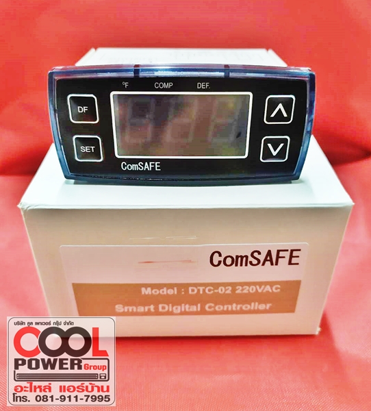 เทอร์โมดิจิตอลตู้แช่ ComSAFE Model: DTC-02 สำหรับอุณหภูมิติดลบ
