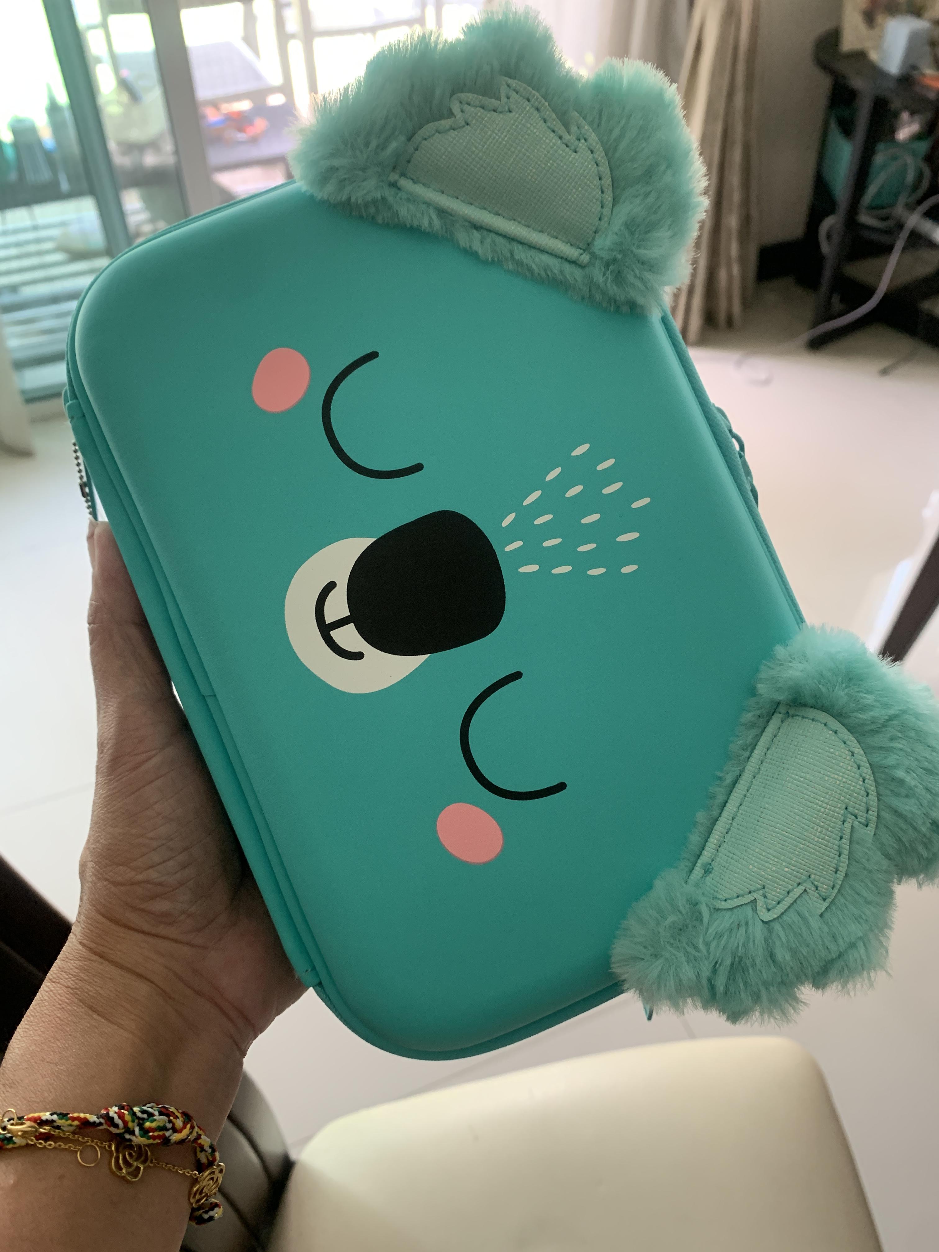 กล่องดินสอ Smiggle Double up Hardtop Pencil Case - Hi There- มิ้นท์