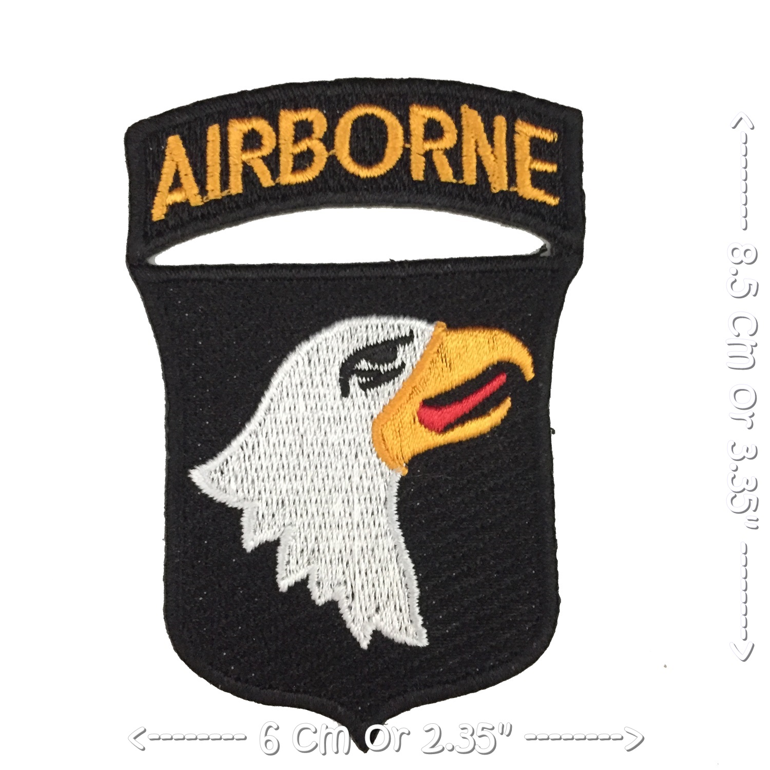 อาร์มติดเครื่องแบบ Set 2 ชิ้น ซ้าย ขวา Airborne ตัวรีดติดเสื้อ รีดติดเสื้อผ้า หมวก กระเป๋า แจ๊คเก็ตยีนส์ Badge Embroidered Iron on Patch