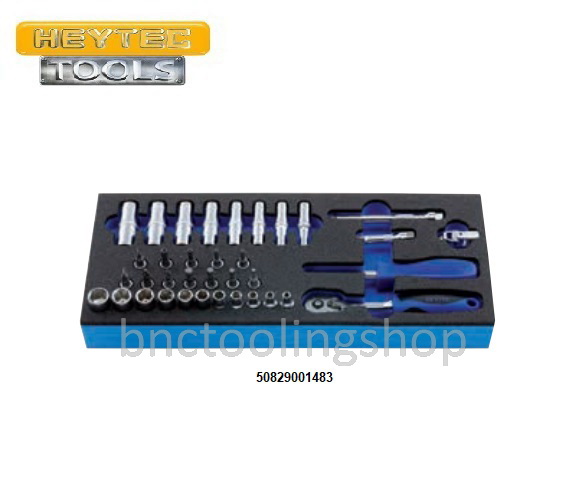 ชุดประแจบ๊อกพร้อมถาด 36ชิ้น,Socket set 36pcs,HEYTEC,50829001483