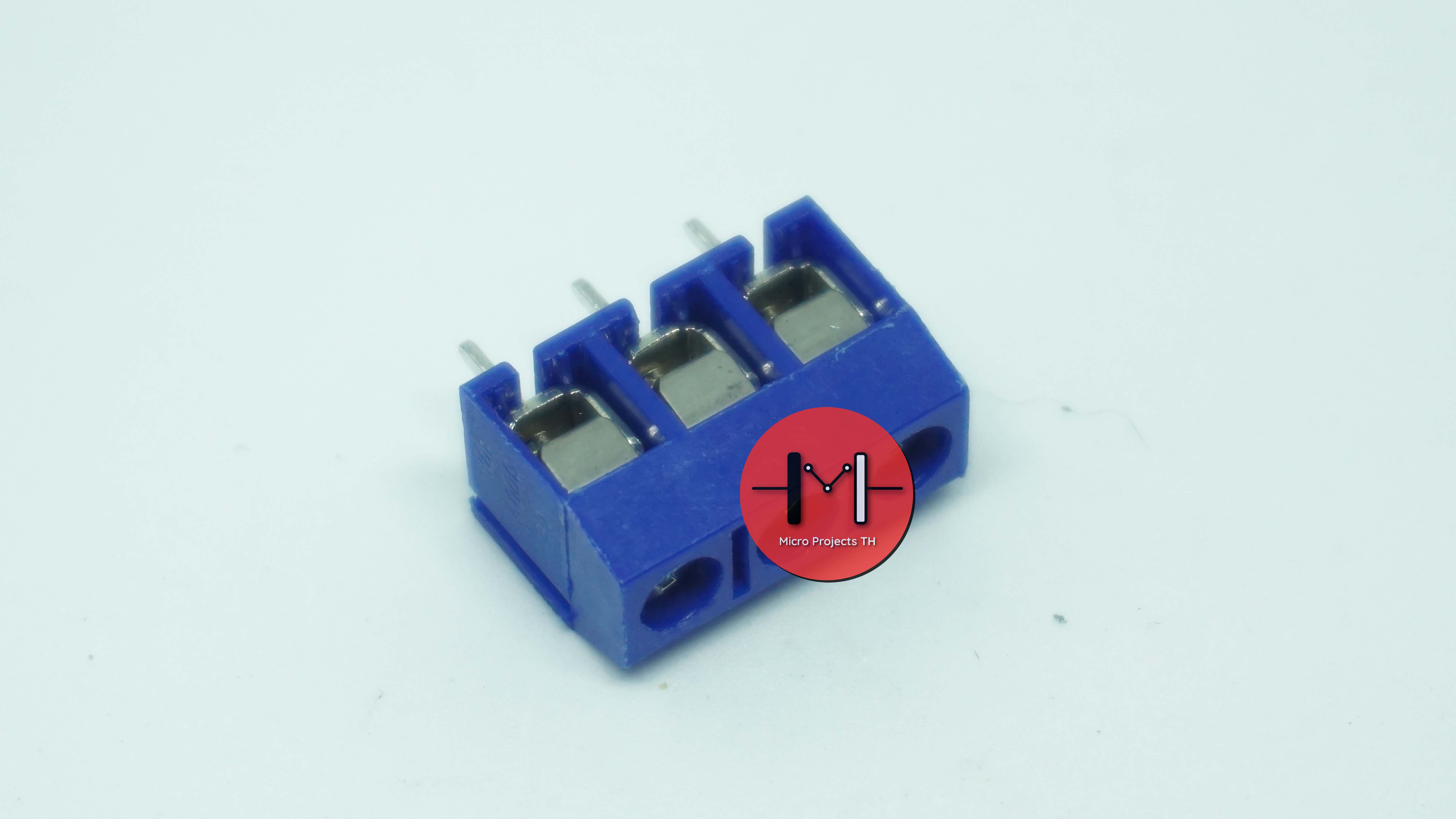 Screw Terminal Block KF301-3P สีน้ำเงิน Connector 5mm 16A 300V