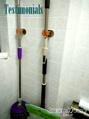 DH-14 ที่แขวนไม้ม๊อบ ติดผนัง ไม่ต้องเจาะผนัง