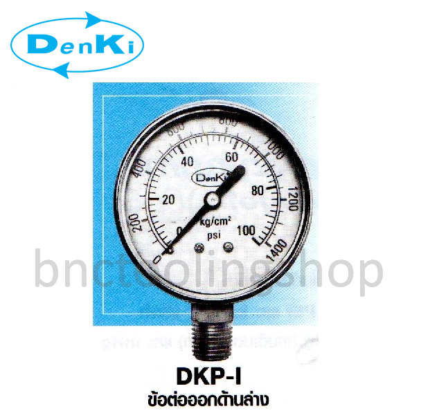 เพรชเชอร์เกจวัดแรงดันสำหรับงานด้านอาหาร,pressure Transmitter,Denki,DKP-I-4-A 3/8x0-7kg/cm2