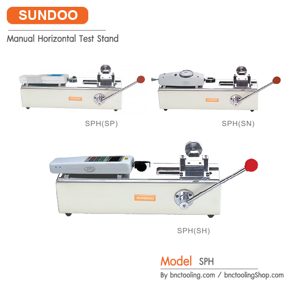Sundoo, SPH Manual Horizontal Test Stand, SPH Manual Horizontal Test Stand, applied with push pull force gauge, Capacity: 500N; Stroke: 60mm,