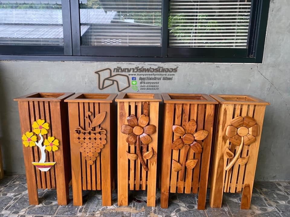 ที่เสียบร่มไม้สัก