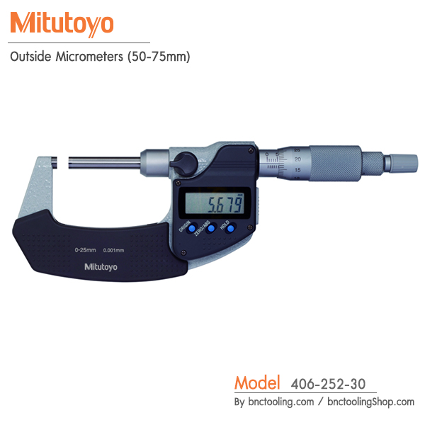 Mitutoyo,Outside Micrometers (50-75mm),406-252-30