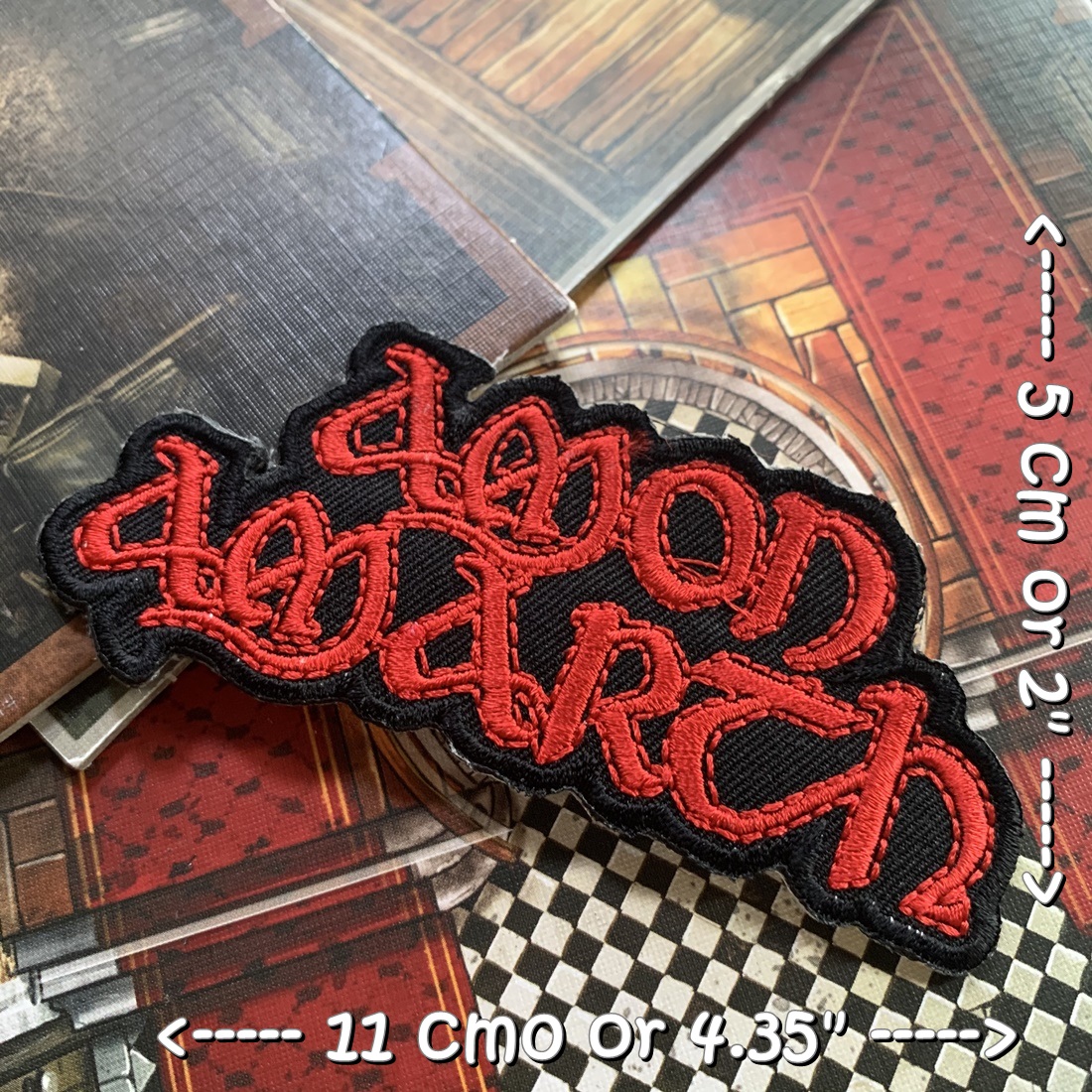 Amon AMarth วงดนตรี ร็อค เฮฟวี่เมทัล พังค์ ตัวรีดแบบปัก อาร์มปัก ตัวรีดติดเสื้อ ตัวรีด ติดกระเป๋า ติดหมวก ติดแจ๊คเก็ต Rock Iron on Embroidered Patch