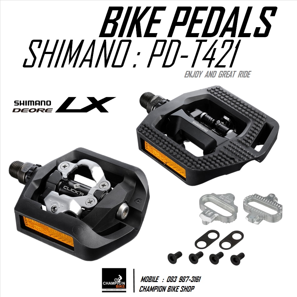 บันไดจักรยานแบบ 2 หน้า SHIMANO : PD-T421 TREKING BIKE PEDAL