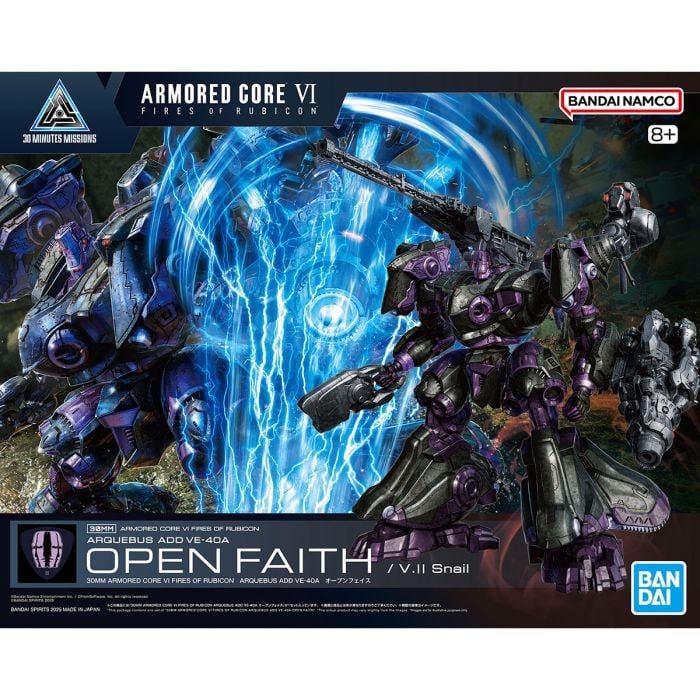 Bandai 30MM ARMORED CORE VI FIRES OF RUBICON ARQUEBUS ADD VE-40A OPEN FAITH 4573102688729 A6