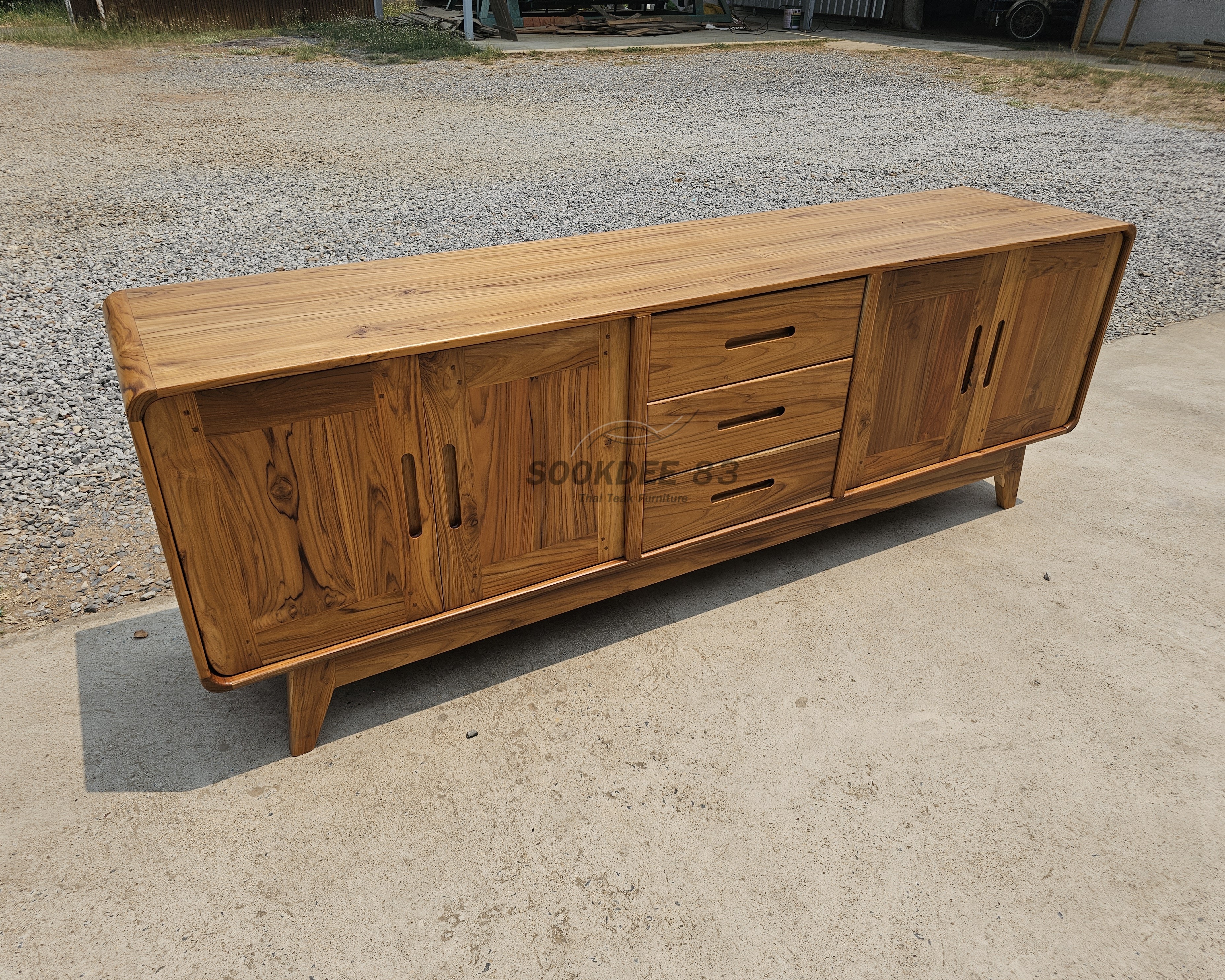 ชั้นวางทีวีบานเรียบ