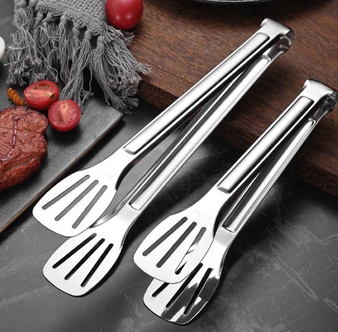 US ที่คีบอาหาร หัวเรียว มีร่อง