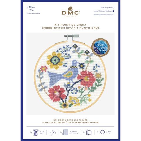 DMC ชุดปักครอสติส Bluebird BK1929 พร้อมอุปกรณ์ครบ