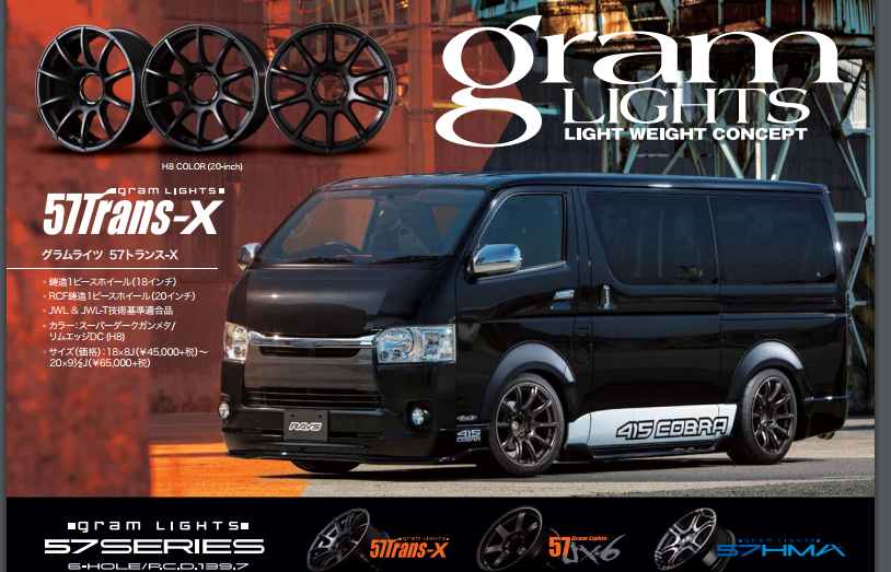 Rayswheel Gramlight Light Weight Concept 57Tran X By Nsports