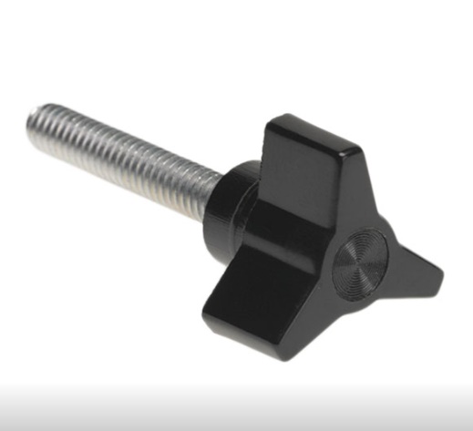 Davies Molding KNOB, FINGER GRIP, THREADED, 28.7MM