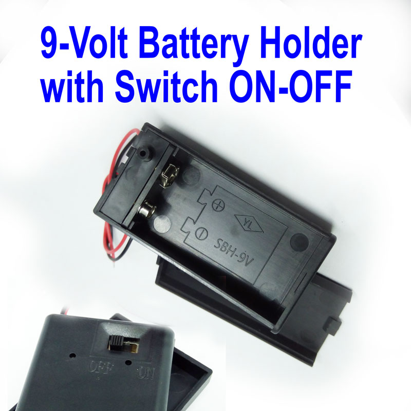 9-Volt Battery Holder with Switch ON-OFF