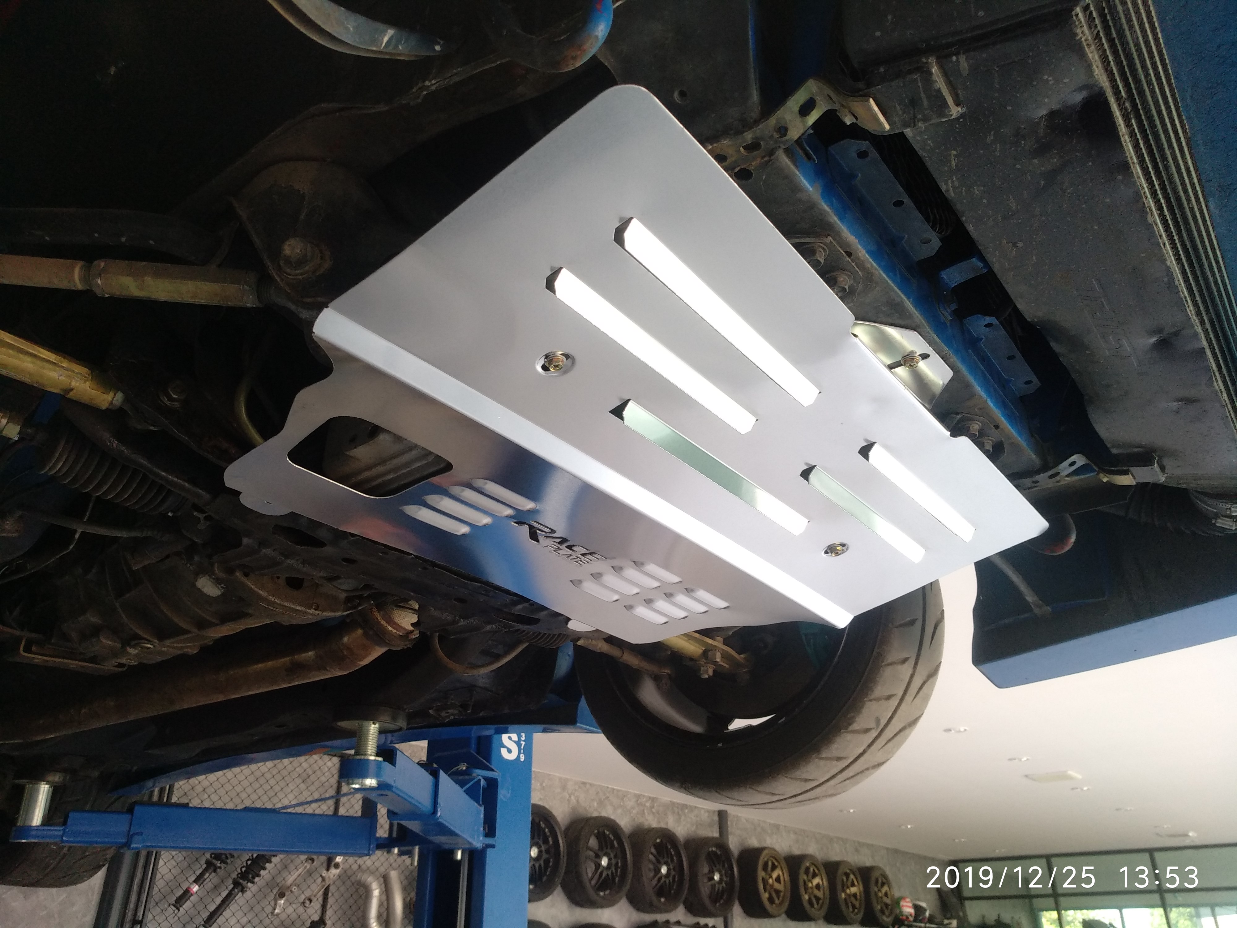 แผ่นปิดใต้ห้องเครื่องอลูมิเนียม Nissan 200sx,Silvia S13 Raceplate_Undertray