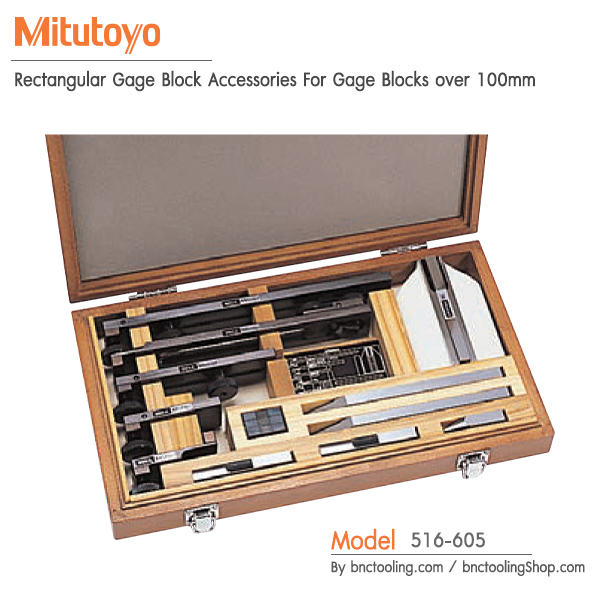 Mitutoyo,Rectangular Gage Block Accessories For Gage Blocks over 100mm,516-605