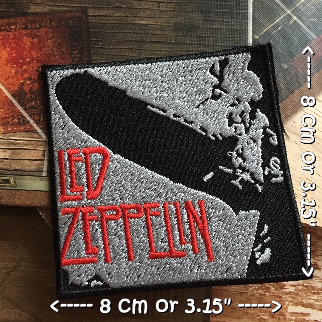 Led Zeppelin วงดนตรี ร็อค เฮฟวี่เมทัล พังค์ ตัวรีดแบบปัก อาร์มปัก ตัวรีดติดเสื้อ ตัวรีด ติดกระเป๋า ติดหมวก ติดแจ๊คเก็ต Rock Iron on Embroidered Patch