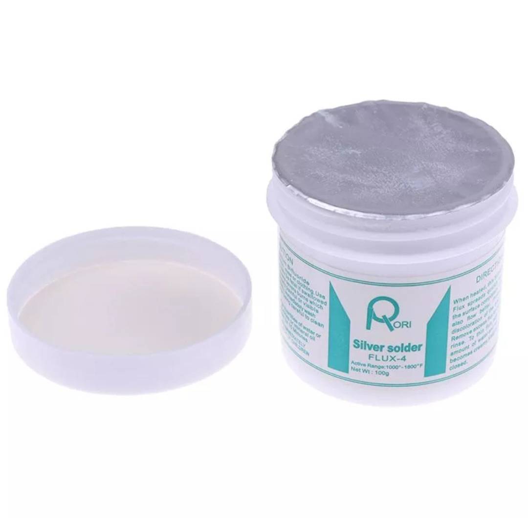 FLUX-4 ฟลักเชื่อม-น้ำยาประสานทองแดง Silver solder ขนาด 100 กรัม