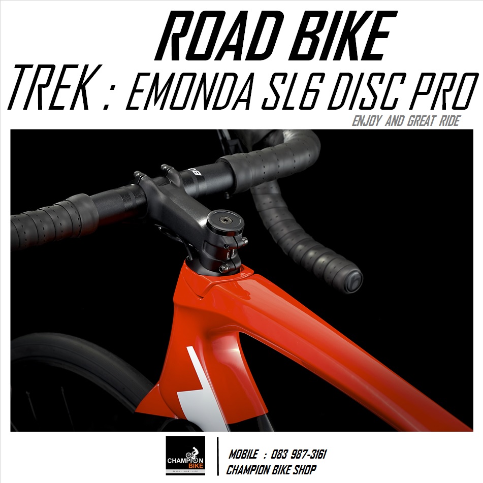 จักรยานเสือหมอบ TREK EMONDA SL 6 PRO DISC 2022 ROAD BIKE สีดำ-แดง