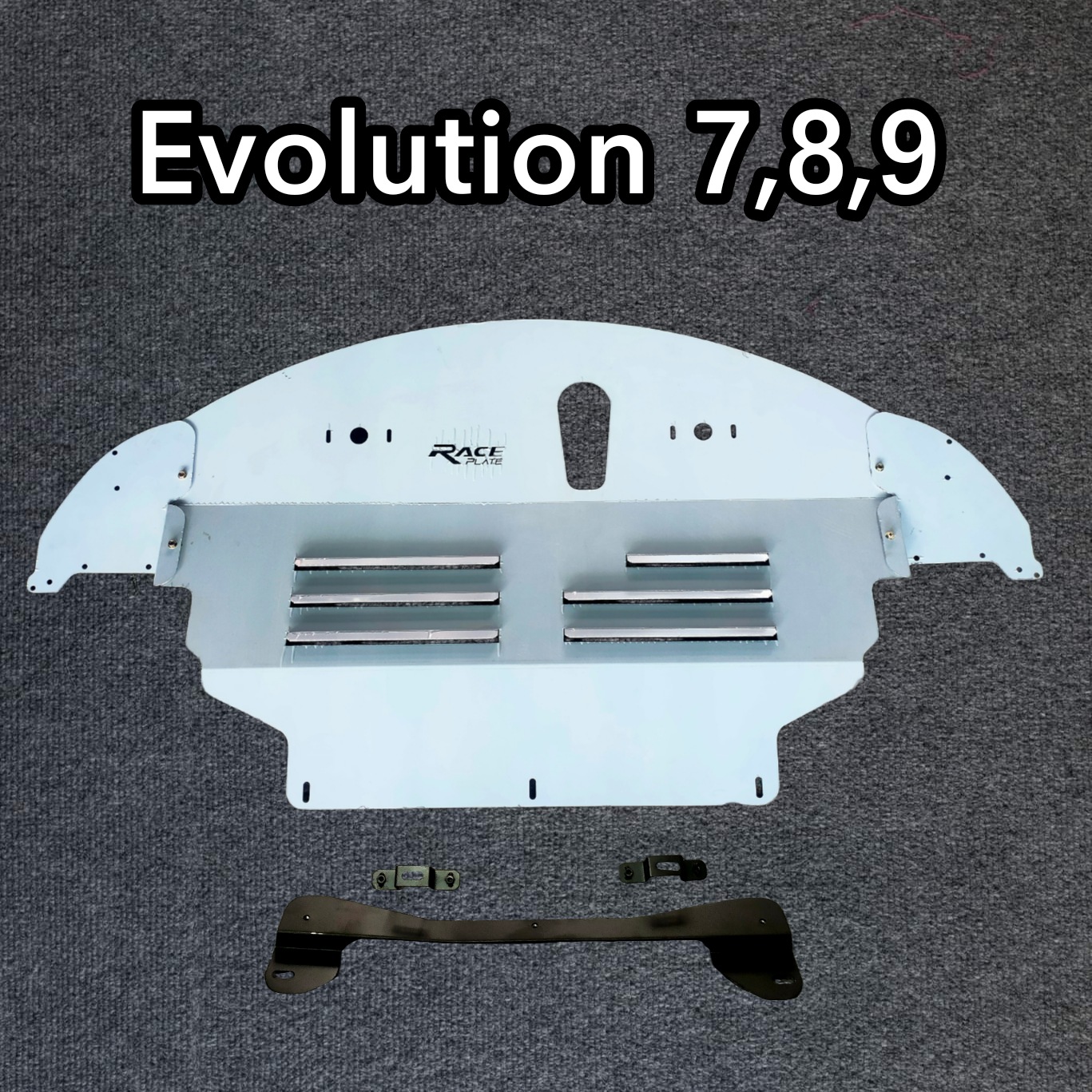 แผ่นปิดใต้ห้องเครื่องอลูมิเนียม Mitsubishi Lancer Evolution 789 Raceplate_Undertray