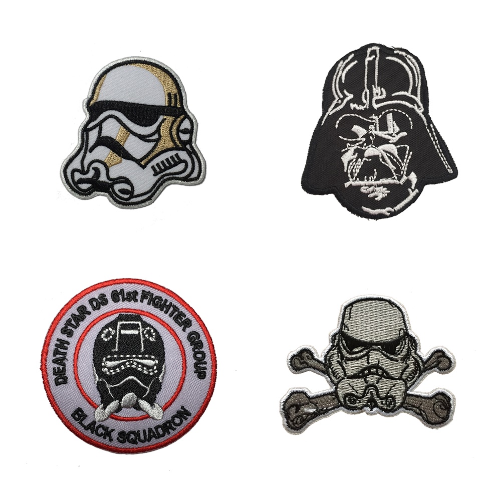 Starwar สตาร์วอร์ ตัวรีดติดเสื้อ อาร์มรีด อาร์มปัก ตกแต่งเสื้อผ้า หมวก กระเป๋า แจ๊คเก็ตยีนส์ Movie Embroidered Iron on Patch