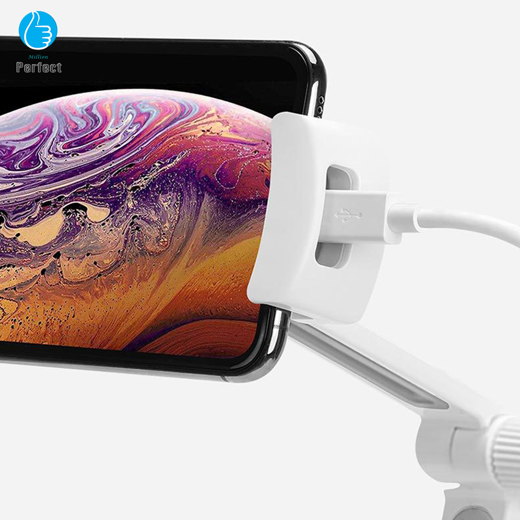 ขาตั้งไอแพด แท๊บเล็ต มือถือ แบบพกพา พับเก็บได้ มีแผ่นยางกันลื่น หมุนได้ 360 องศา รุ่น IP21 สีชมพู