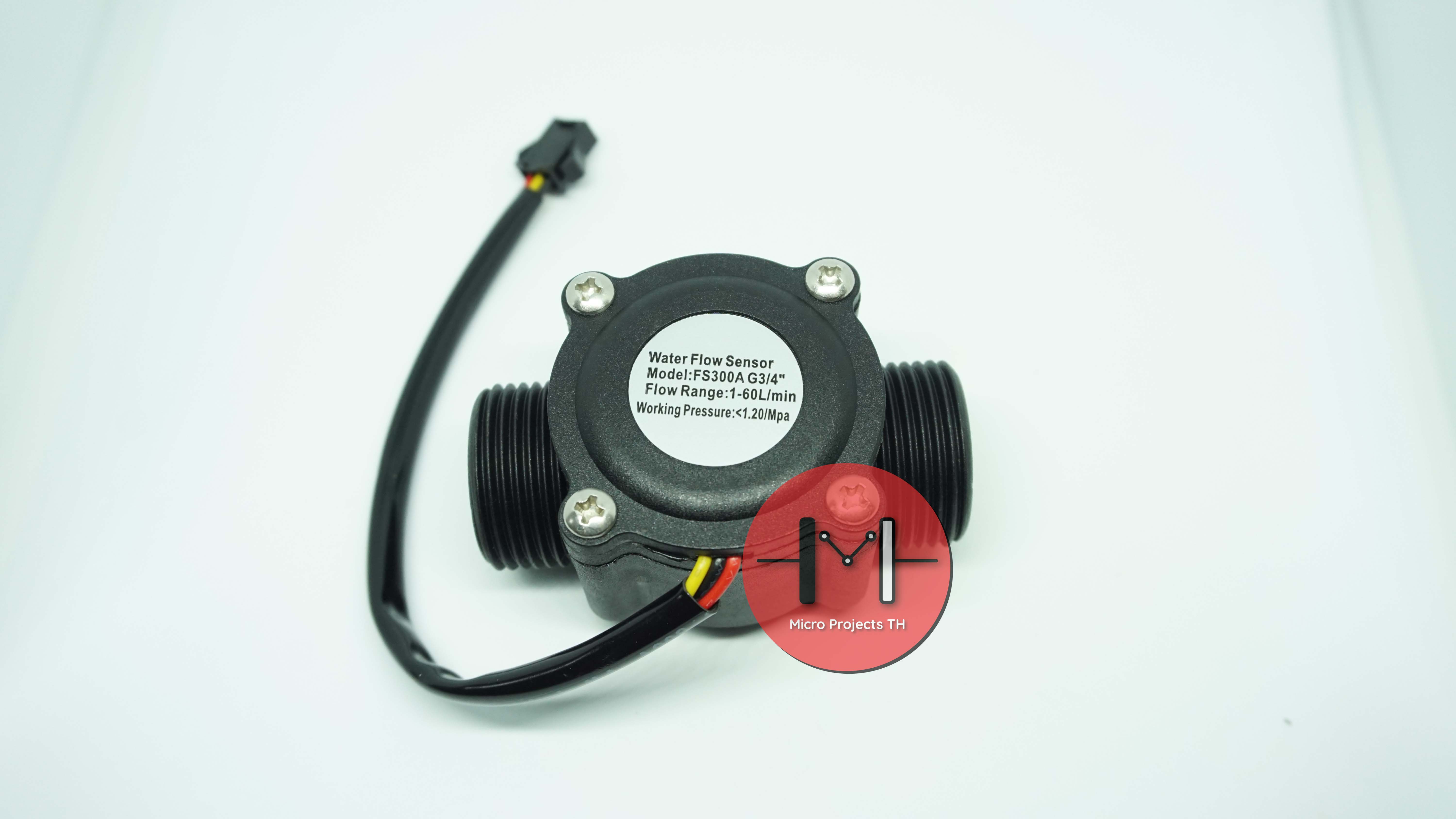 เซ็นเซอร์วัดอัตราการไหลของน้ำ(FS300A) Water Flow Sensor 1-60L/min 1.75MPa 6 หุน 3/4นิ้ว